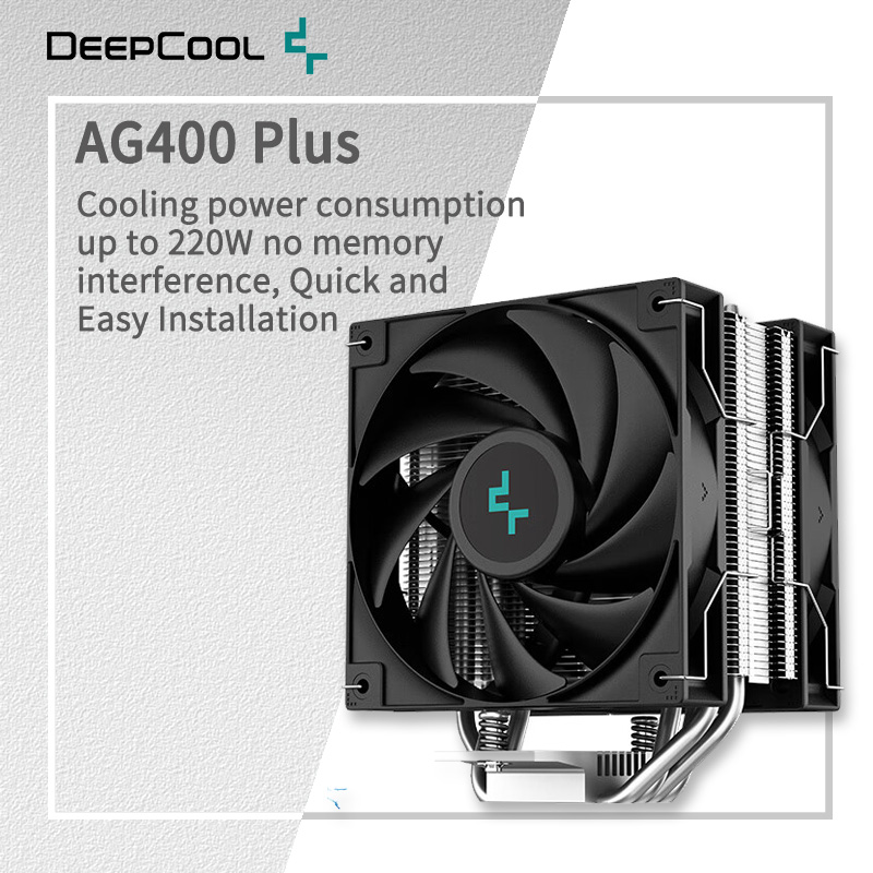 Air Cooler Cpu - DEEPCOOL AG400 4 tubi di calore