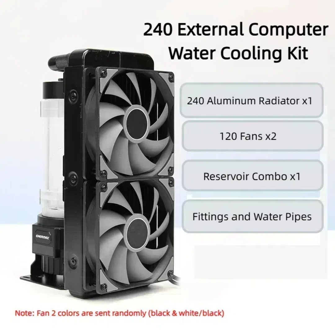 External Radiator Water Cooling Kit - Kit radiatore in alluminio per sistema